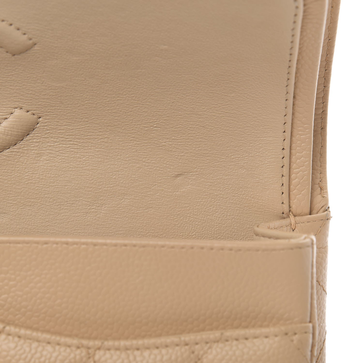 Chanel Caviar Quilted Medium Double Flap Beige 11 of 11