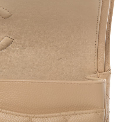 Chanel Caviar Quilted Medium Double Flap Beige 11 of 11