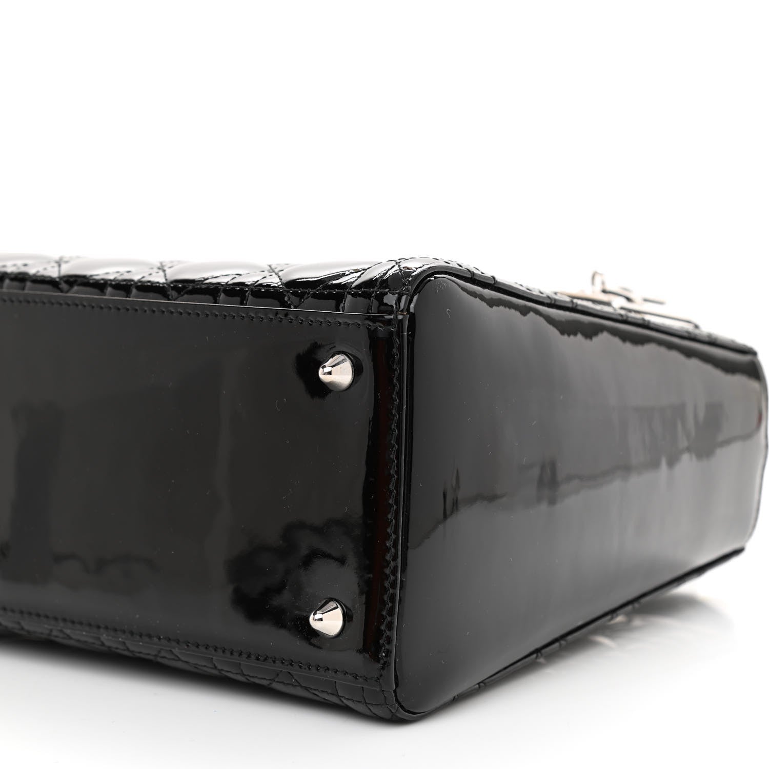 Christian Dior Patent Cannage Medium Lady Dior Black 8 of 8