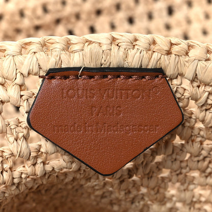 Louis Vuitton Raffia Calfskin Hawaii OnTheGo MM Natural Fuchsia 6 of 8