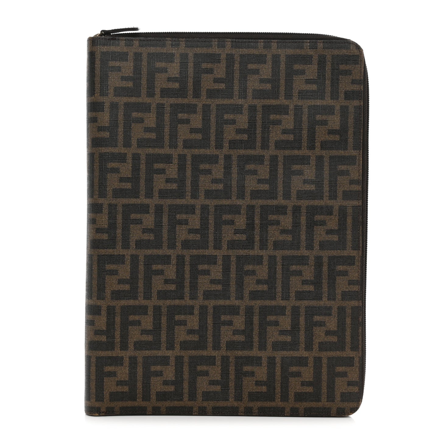 Zucca Spalmati Zip Around Document Holder Tobacco