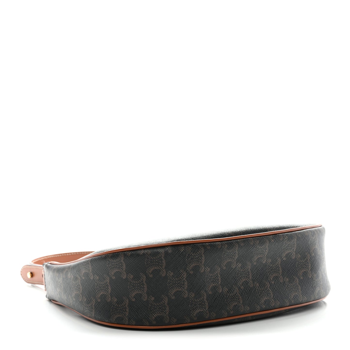 Triomphe Canvas Calfskin Ava Shoulder Bag Tan