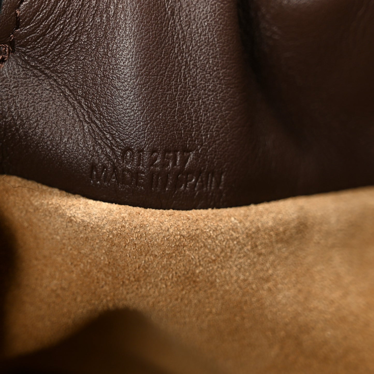Nappa Flamenco Knot Clutch Chocolate
