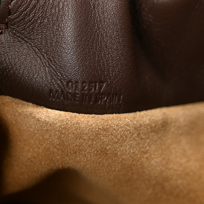 Loewe Nappa Flamenco Knot Clutch Chocolate 7 of 10