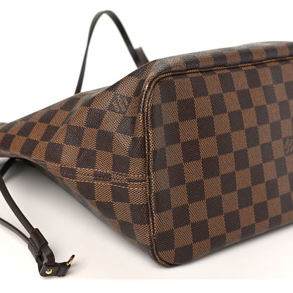 Louis Vuitton Damier Ebene Neo Neverfull MM Rose Ballerine 9 of 10