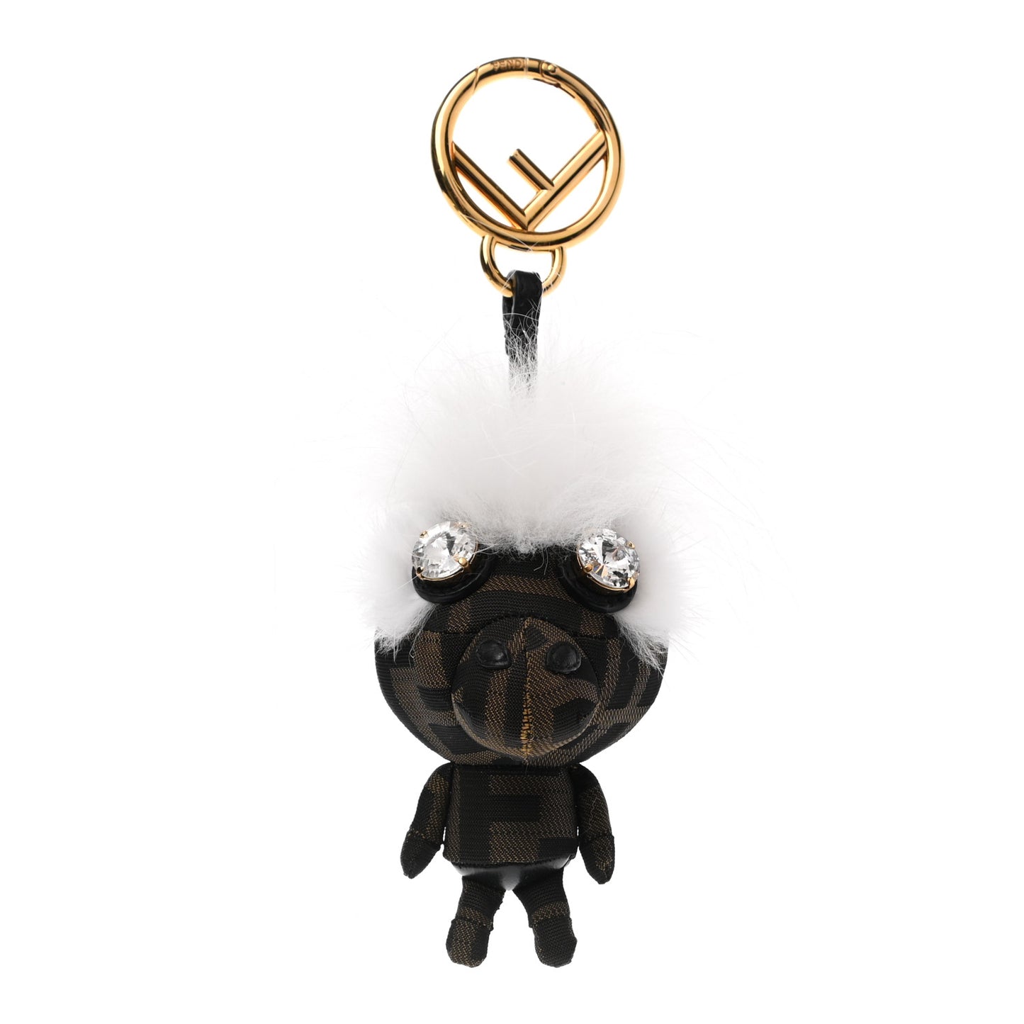 Zucca Fox Fur F is Fendi Space Monkey Bag Charm Multicolor