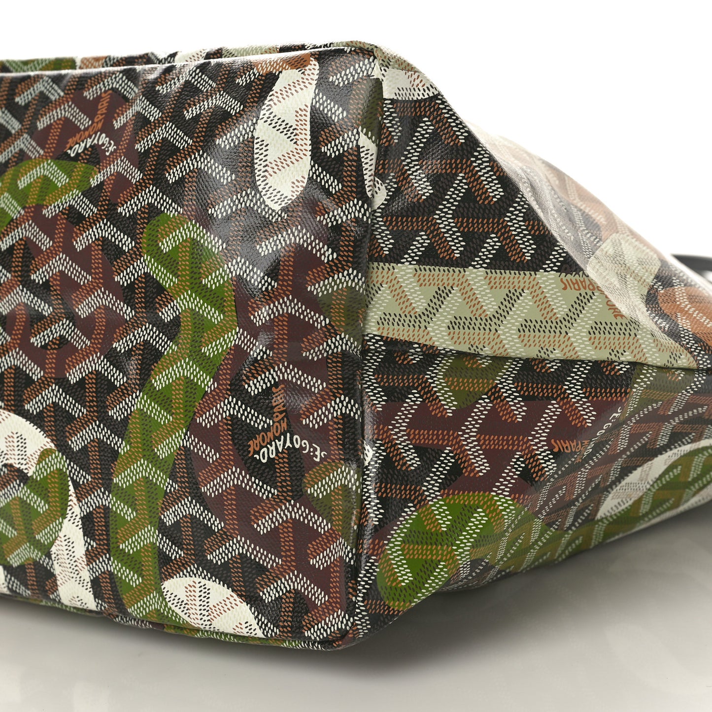 Goyardine Saint Louis Lettres Camouflage PM Black Green