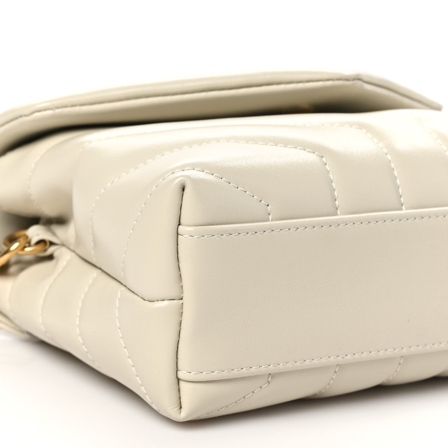 Calfskin Y Quilted Monogram Toy Loulou Crossbody Bag Crema Soft