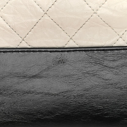Chanel Aged Calfskin Quilted Medium Gabrielle Hobo Black White 11 of 13