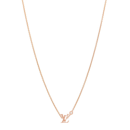 Louis Vuitton 18K Pink Gold Diamond Idylle Blossom LV Pendant Necklace 1 of 4