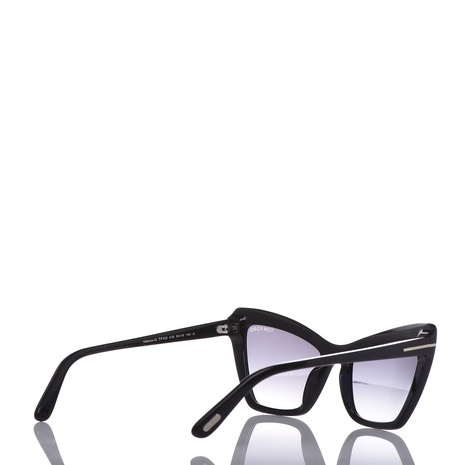 Tom Ford Valesca Cat Eye Sunglasses TF555 Black 4 of 6