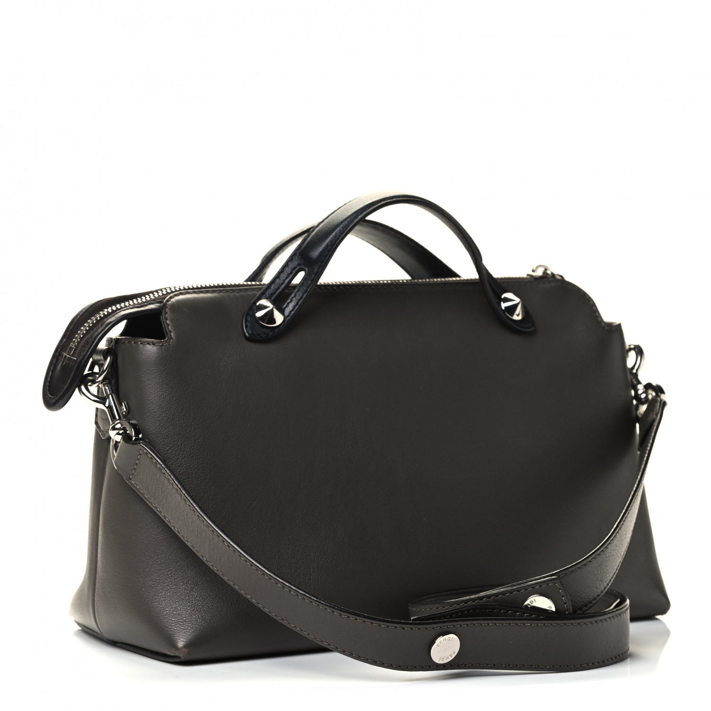 Vitello Dolce 4 Color Medium By The Way Boston Bag Carbone Grigio Polvere Multicolor
