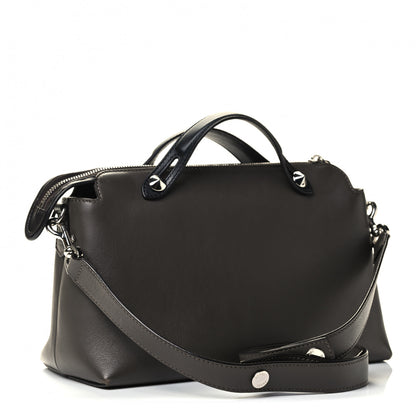 Fendi Vitello Dolce 4 Color Medium By The Way Boston Bag Carbone Grigio Polvere Multicolor 2 of 4