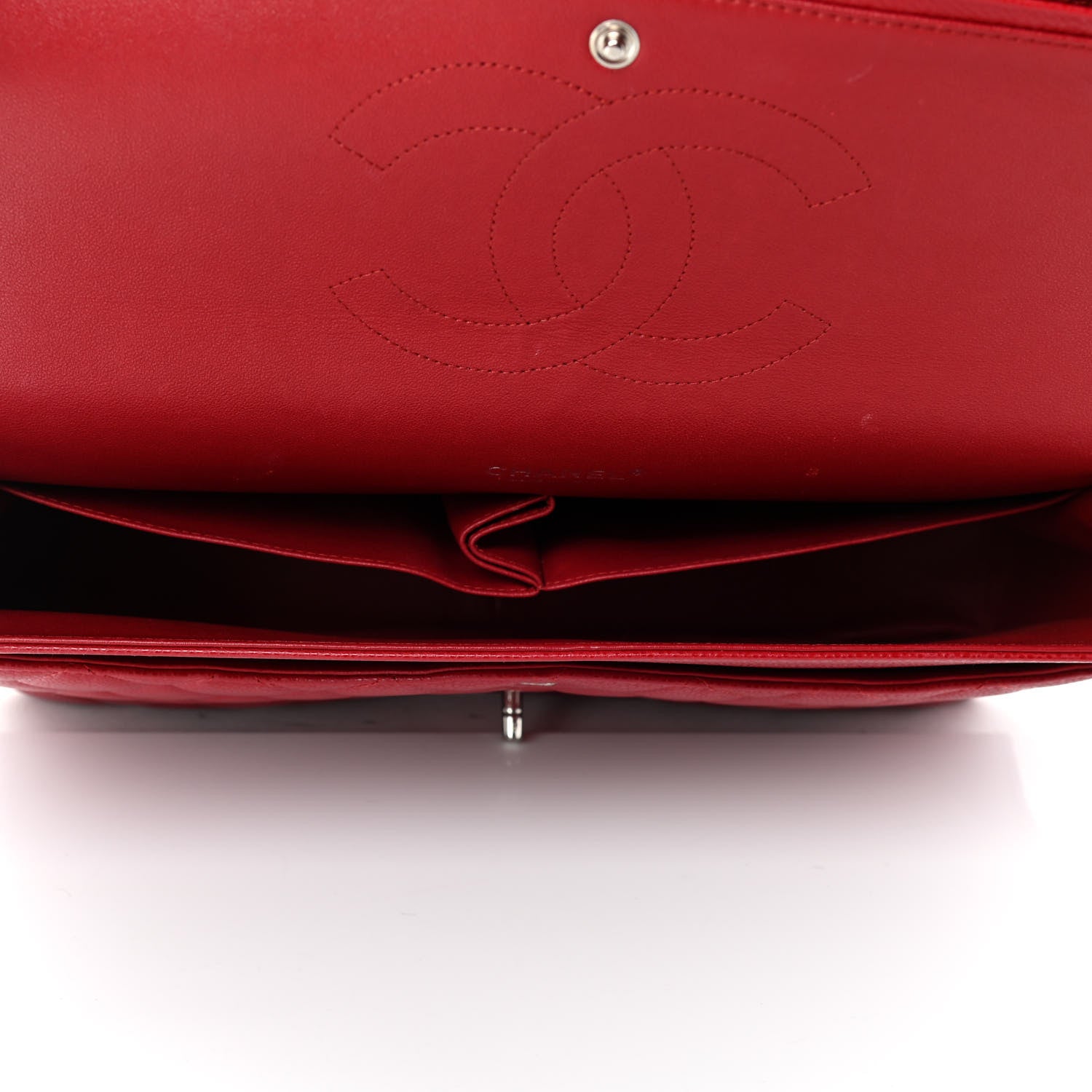 Chanel Caviar Quilted Maxi Double Flap Red 4 of 4