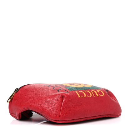 Gucci Grained Calfskin Logo Belt Bag Hibiscus Red Hibiscus Red 4 of 11