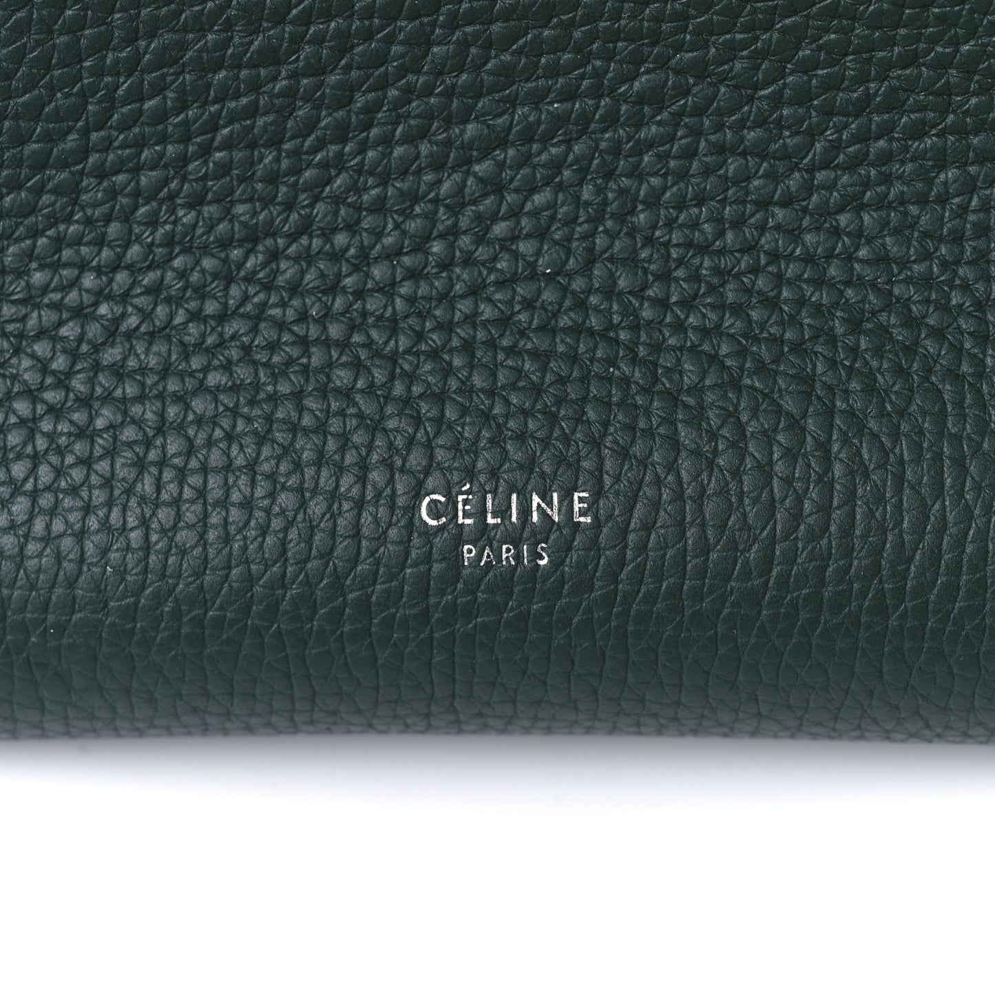 Supple Grained Calfskin Small Big Bag Dark Green