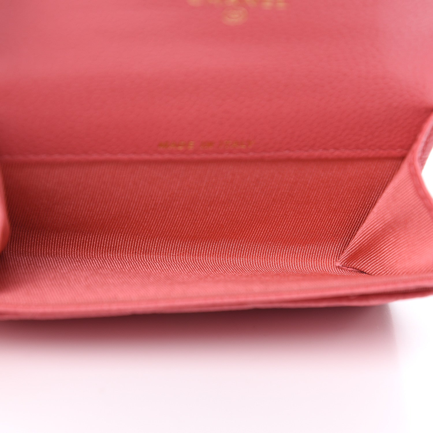 Chanel Metallic Caviar Quilted Flap Card Holder Pink 5 of 11