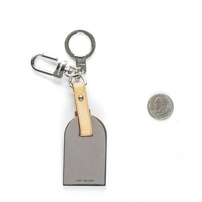 Louis Vuitton Metal Luggage Tag Key Holder Silver 2 of 4