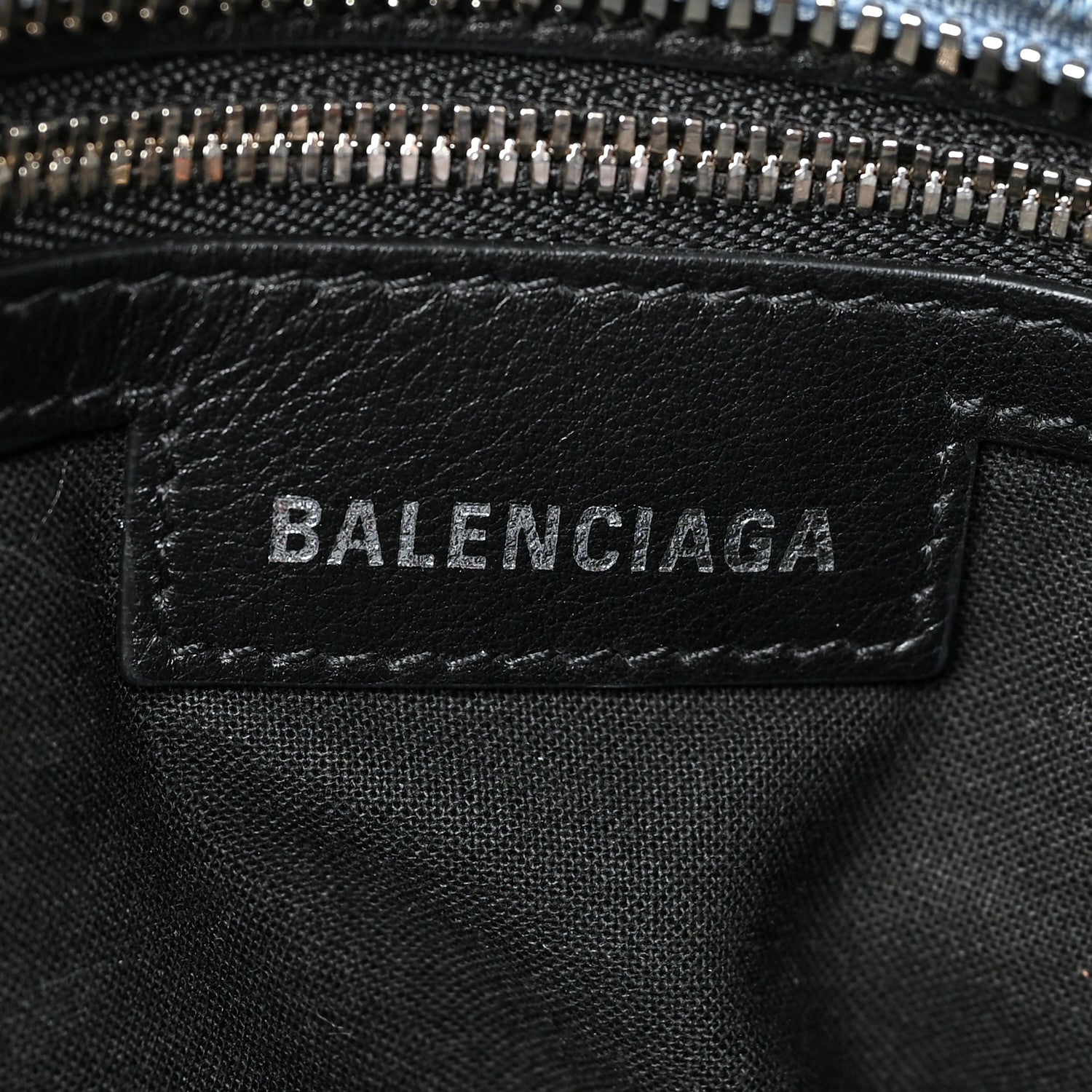 Balenciaga Denim BB Monogram Neo Cagole City Handbag Blue 6 of 10