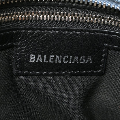 Balenciaga Denim BB Monogram Neo Cagole City Handbag Blue 6 of 10