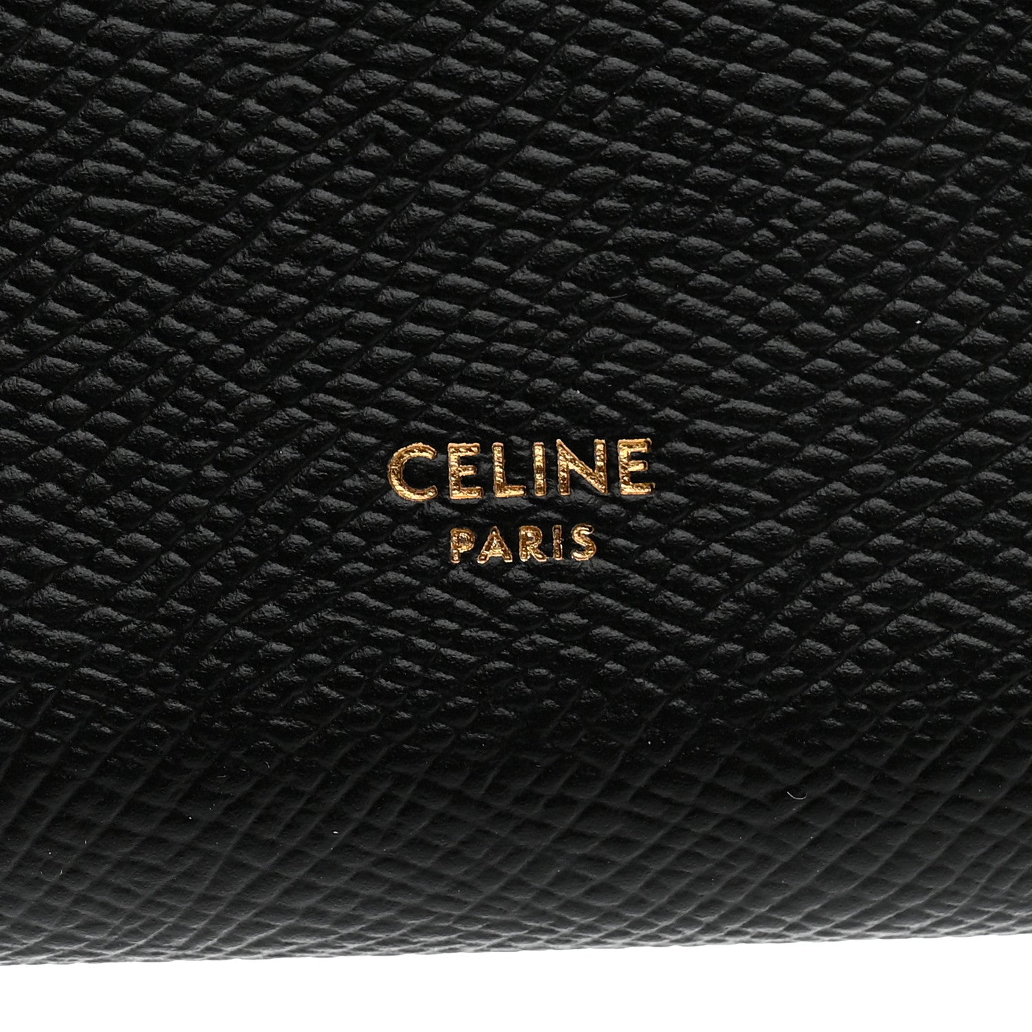 Celine Grained Calfskin Large Multifunction Strap Wallet Black 6 of 7