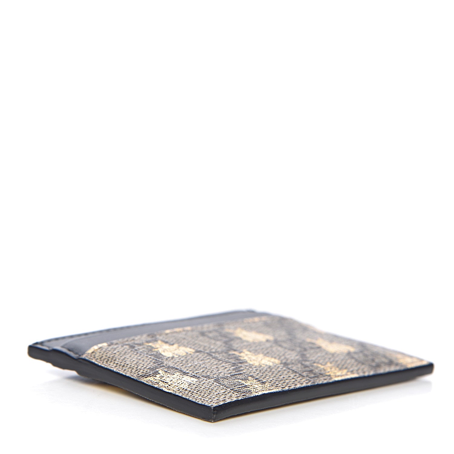 Gucci GG Supreme Monogram Bees Card Holder Black 4 of 8
