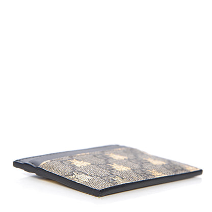 Gucci GG Supreme Monogram Bees Card Holder Black 4 of 8