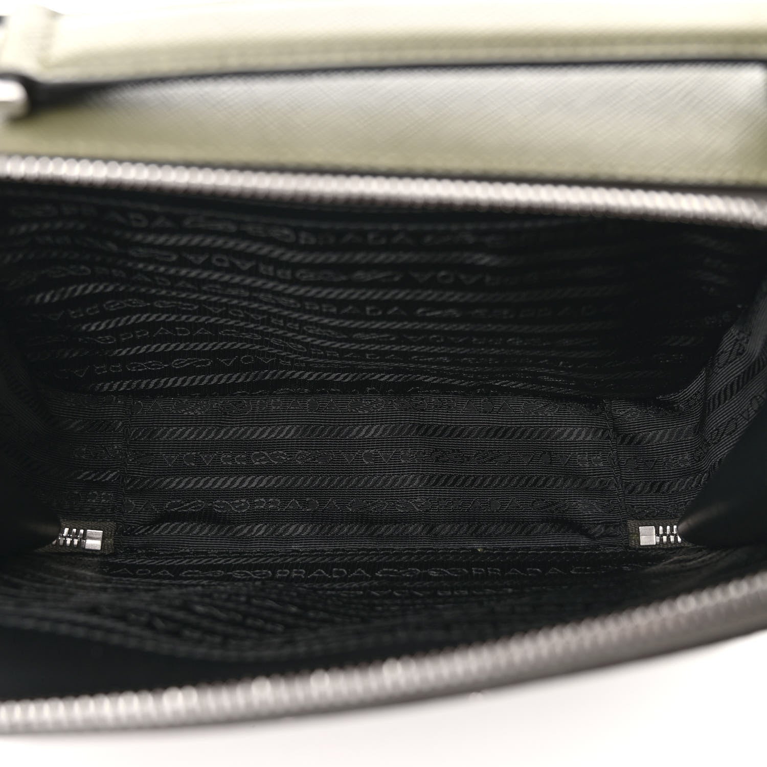 Prada Saffiano Travel Medium Brique Crossbody Bag Loden 5 of 9
