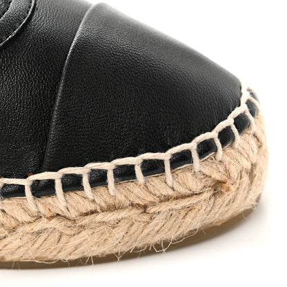 Chanel Lambskin CC Espadrilles 36 Black 15 of 16