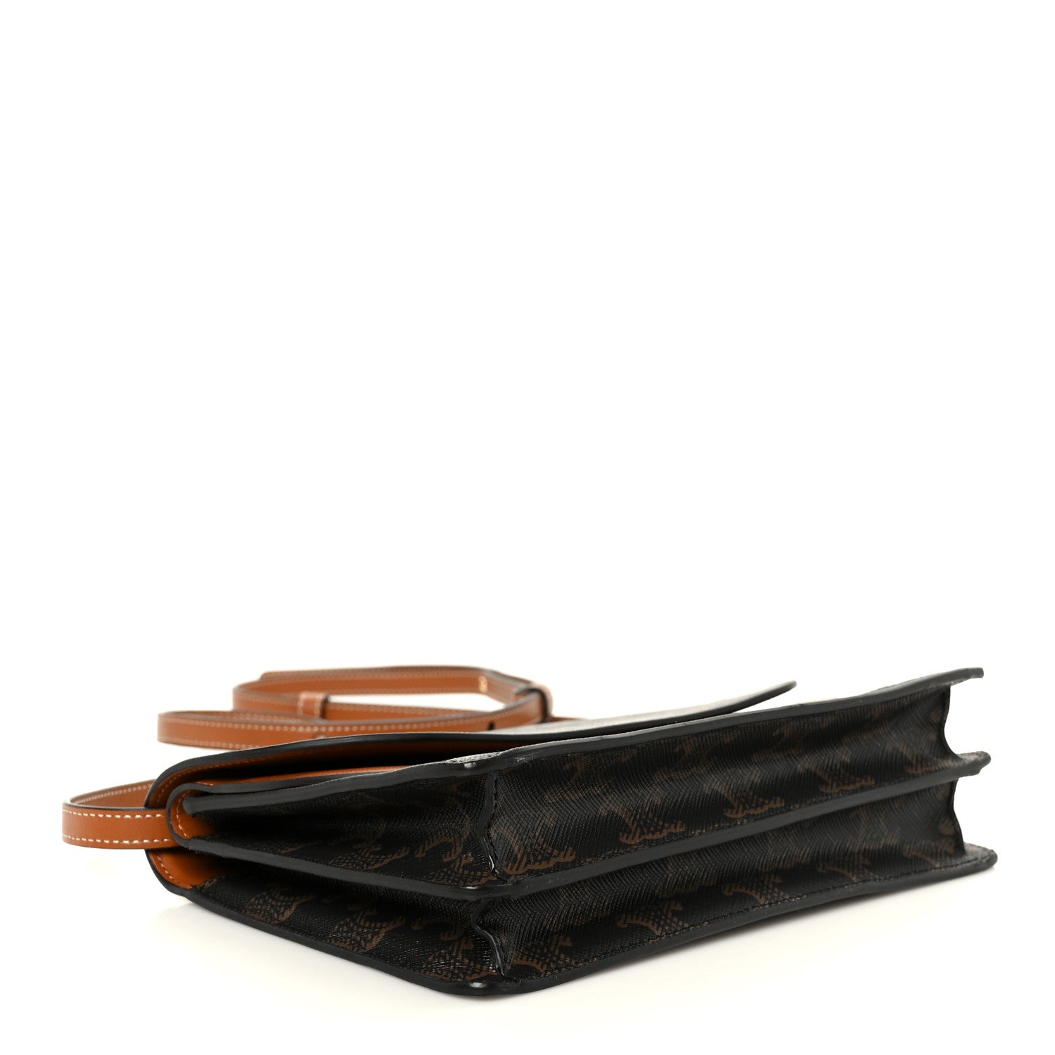 Celine Triomphe Canvas Lambskin Wallet On Strap Tan 1905524