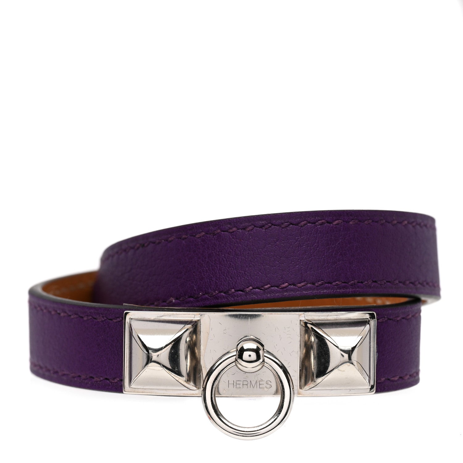 Hermes Swift Rivale Double Tour Bracelet XS Ultraviolet 1 of 6