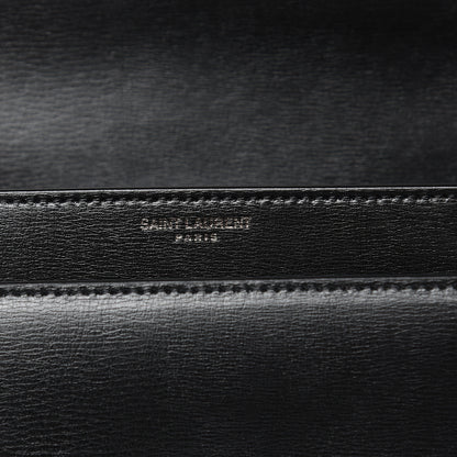 Saint Laurent Calfskin Medium Monogram Sunset Black 7 of 9