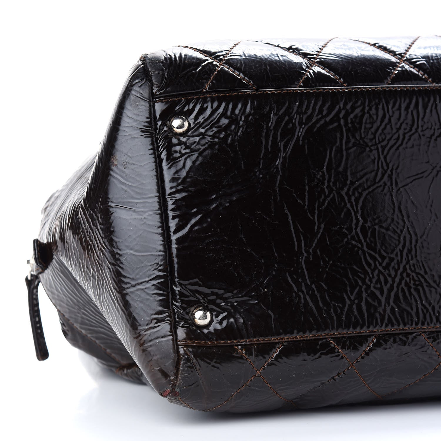 Chanel Patent Quilted Petit Timeless Shopping Tote PTT 8 of 13
