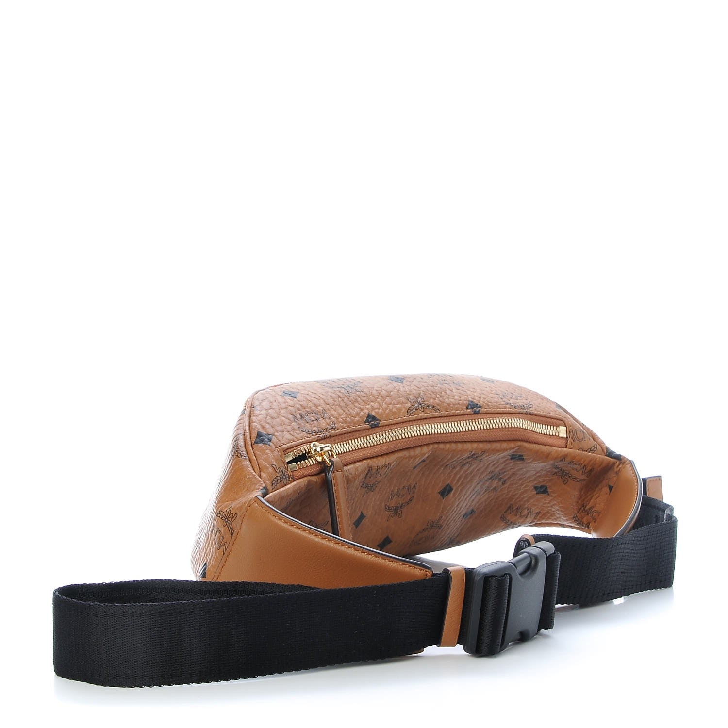 MCM Visetos Stark Belt Bag Cognac 4 of 14
