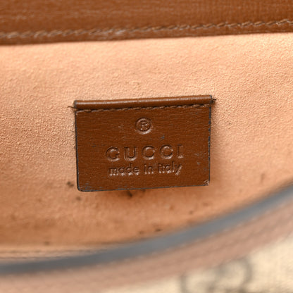 Gucci GG Supreme Monogram Mini Horsebit 1955 Shoulder Bag Beige Brown Sugar 6 of 14
