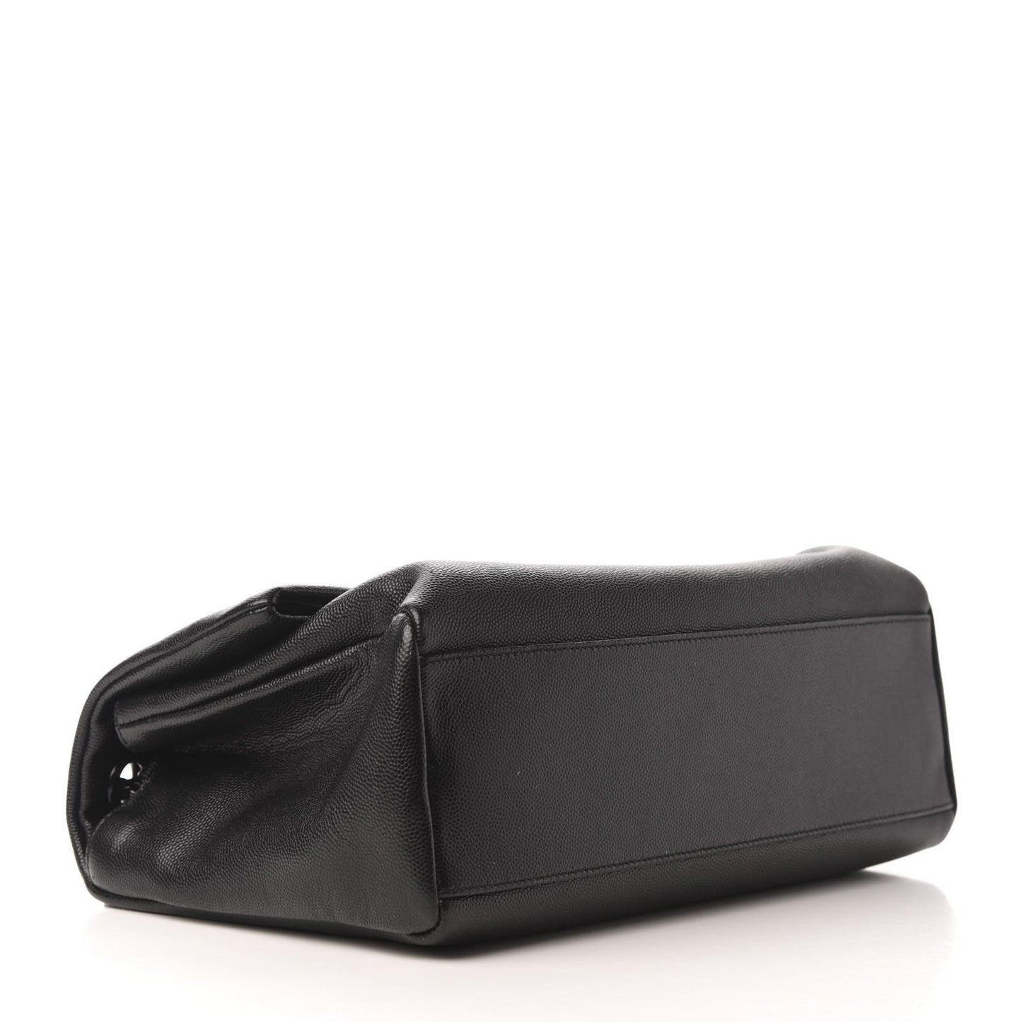 Grain De Poudre Medium West Hollywood Monogram Fold-Over Black