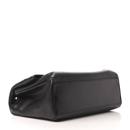 Saint Laurent Grain De Poudre Medium West Hollywood Monogram Fold-Over Black 4 of 9