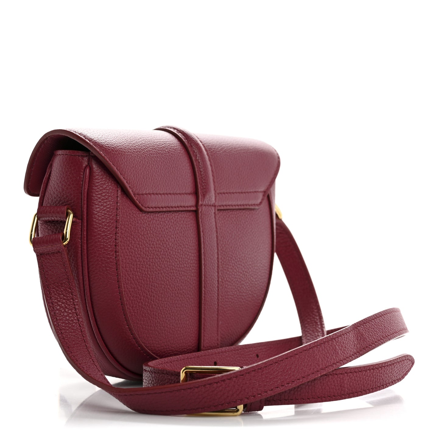 Grained Calfskin Besace Small 16 Red