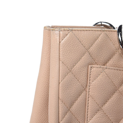 Chanel Caviar Quilted Grand Shopping Tote GST Beige Clair 12 of 27