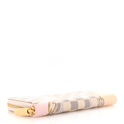 Louis Vuitton Damier Azur Nautical Zippy Wallet Gold 4 of 7