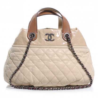 Chanel Leather Large In The Mix Tote Beige 1 of 8