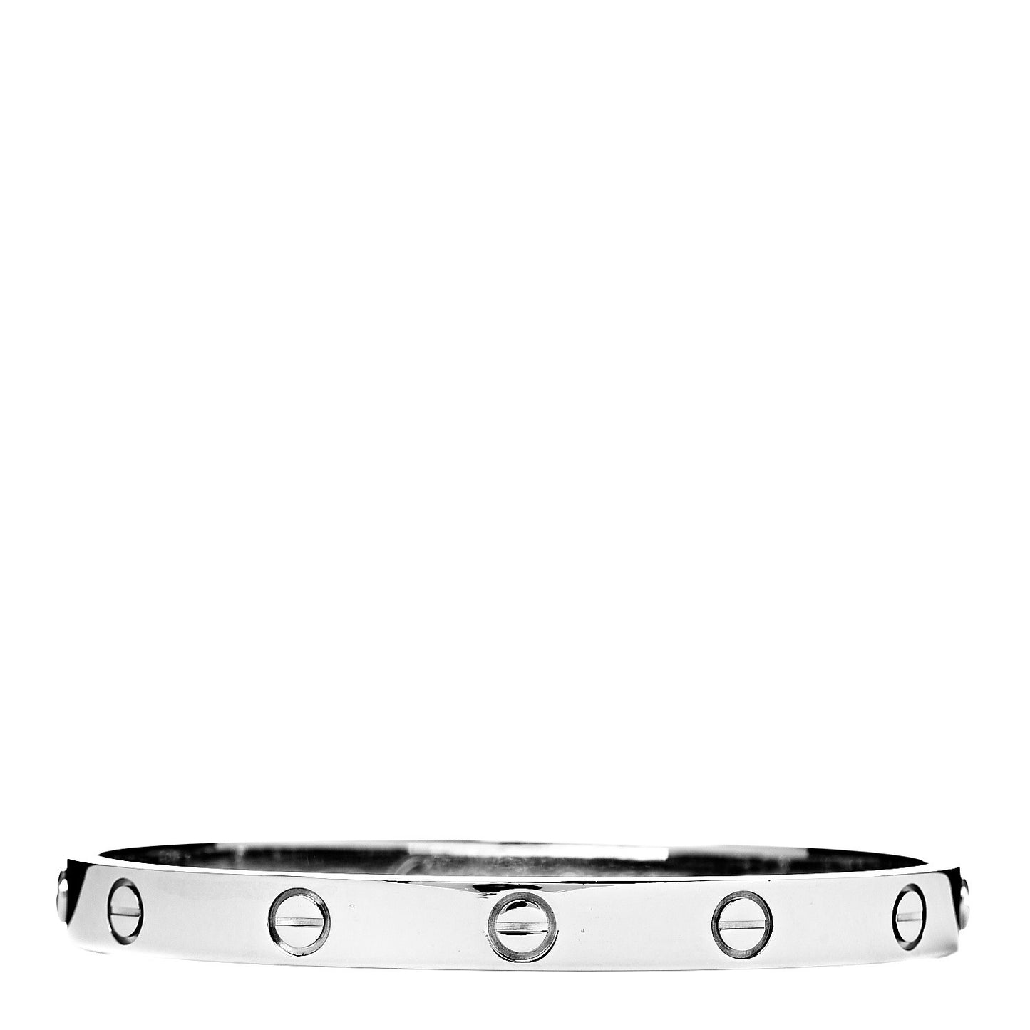 18K White Gold LOVE Bracelet 17