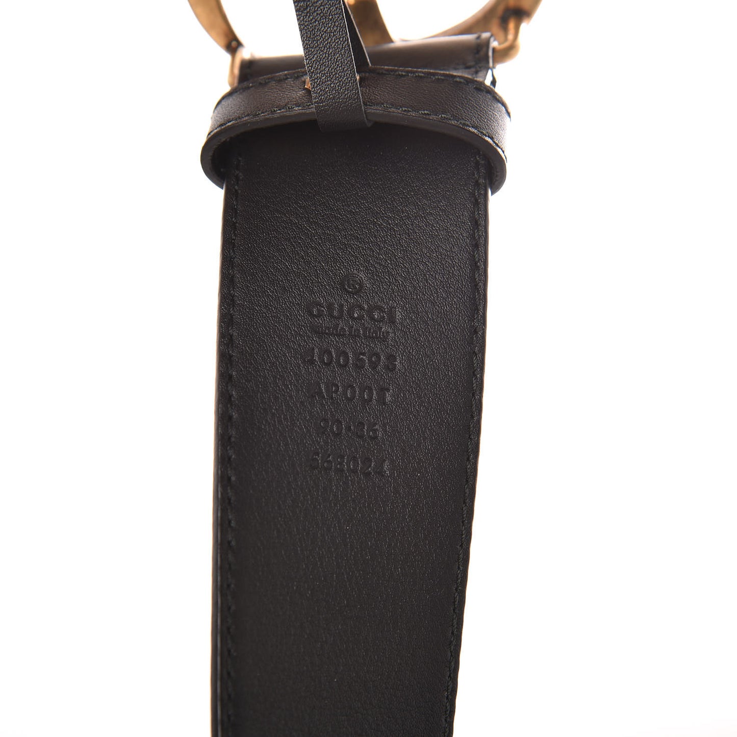 Calfskin Double G 40mm Belt 90 36 Black