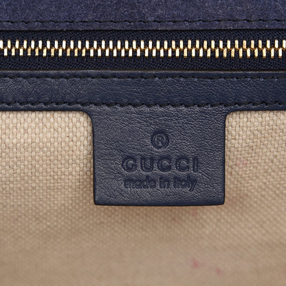 Gucci Soft Patent Medium Soho Clutch Uniform Blue 7 of 7