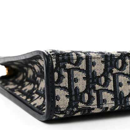 Christian Dior Oblique 30 Montaigne Pouch Blue 9 of 10