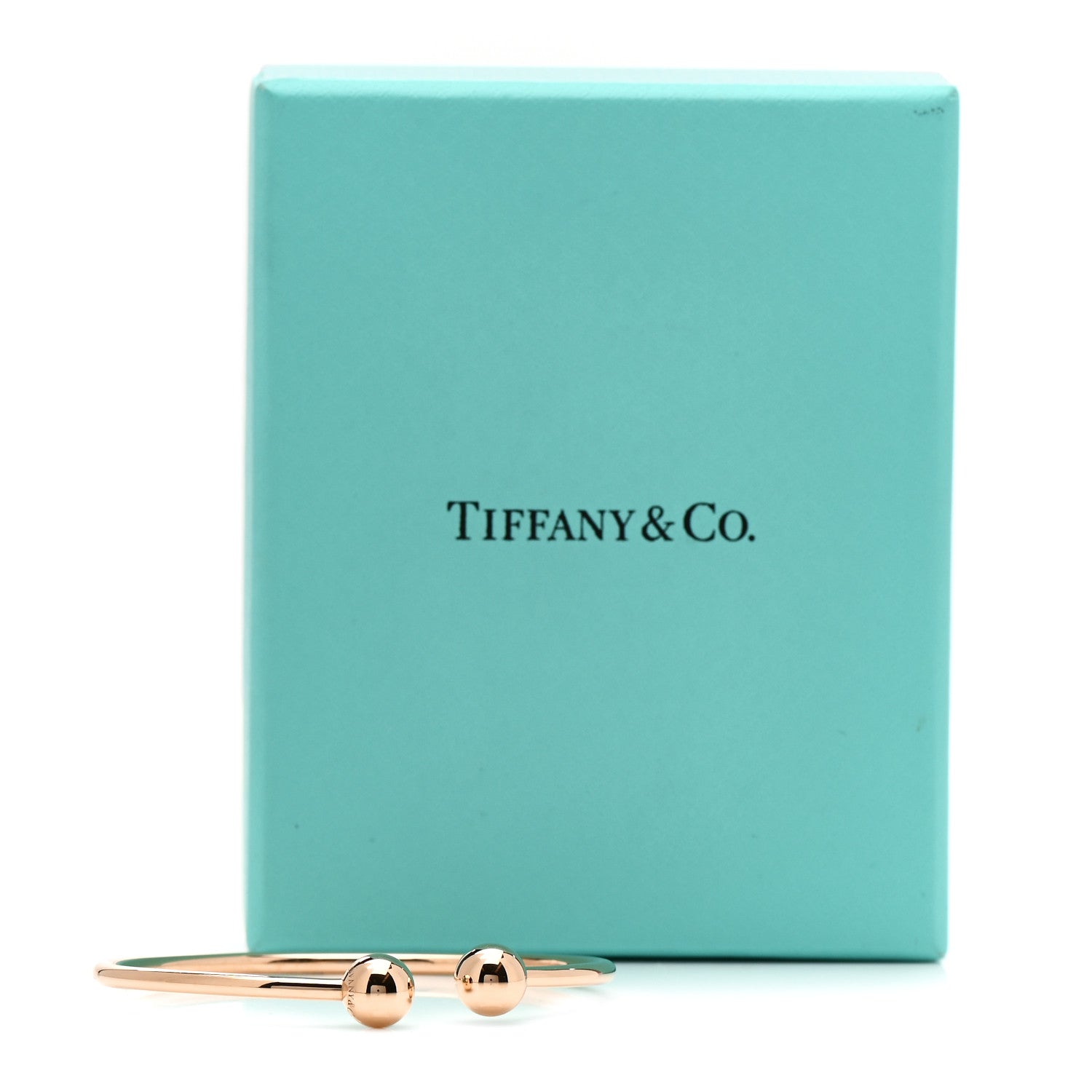 Tiffany 18K Rose Gold 8mm HardWear Ball Wire Bracelet 4 of 4
