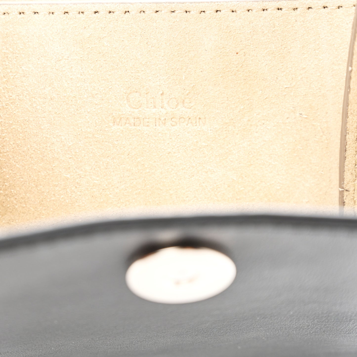 Suede Calfskin Mini Faye Bracelet Bag Black
