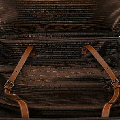 Prada Tessuto Nylon Saffiano Travel Trolley Tabacco 4 of 12