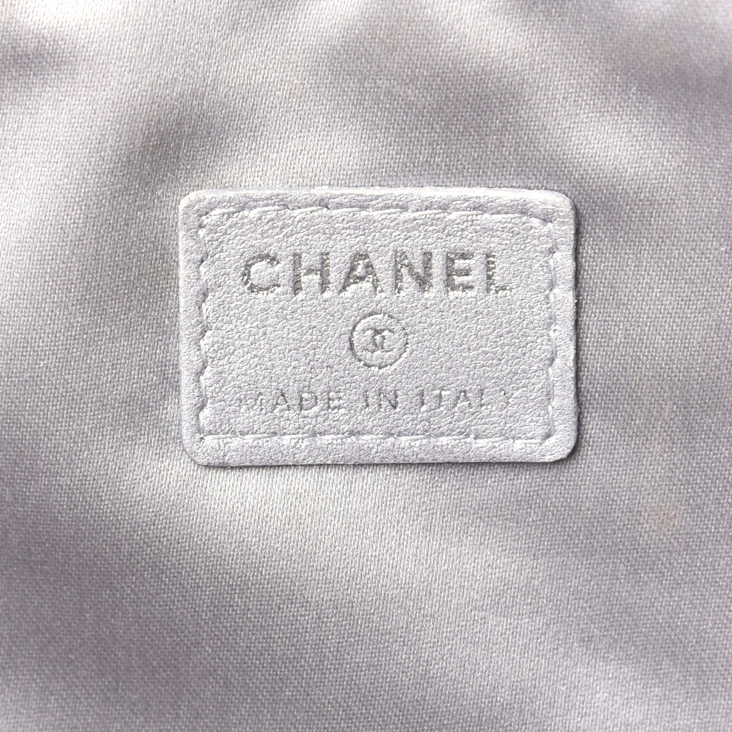 Chanel Lambskin Camellia Embossed Cosmetic Case Black 4 of 4