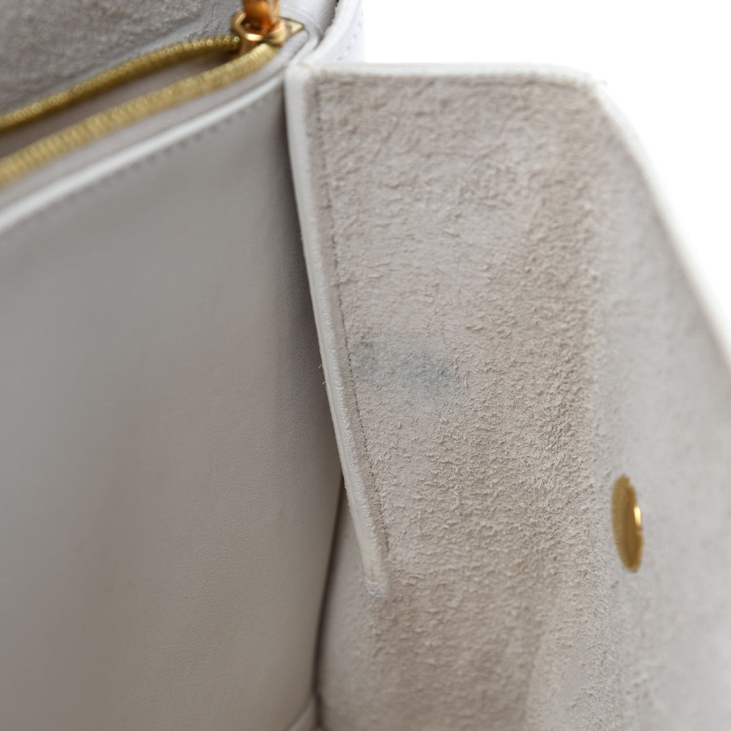 Natural Calfskin Bum Bag White